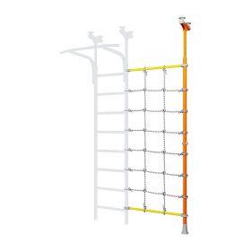 expandable pole with climbing net orange