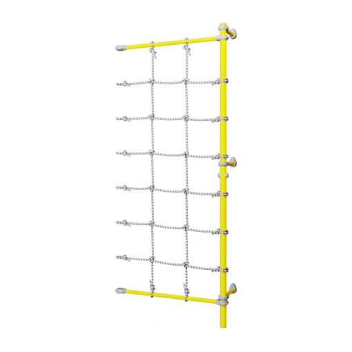 wall_mounted_pole_with_climbing_net_yellow