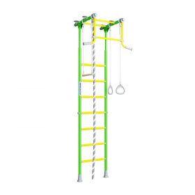 wall mounted pull up bar for children green