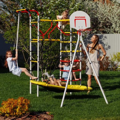 Kids Playground Home Exercise Gym Rings with Straps Gymnastic Rings Home Gym Set Climbing Monkey Rings for Kids Backyard RecoverLOVE Children Trapeze Bar Pull Up Gym Rings 