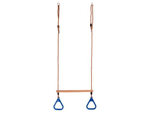 Also Available in Green & Blue HIKS Kids Trapeze bar with Red Gym Rings for Climbing Frame