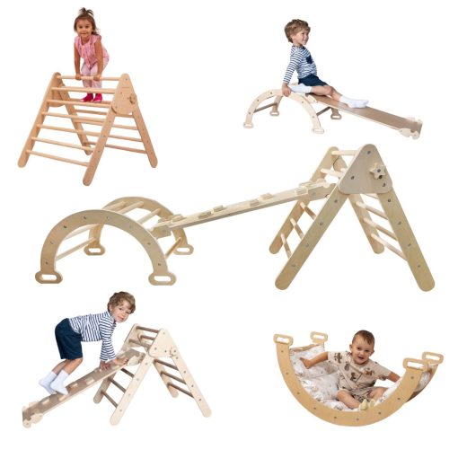 Climbing frame with slide Lama 3in1