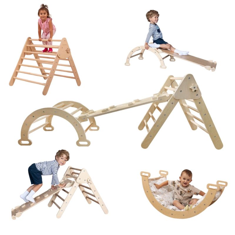 Climbing frame with slide Lama 3in1