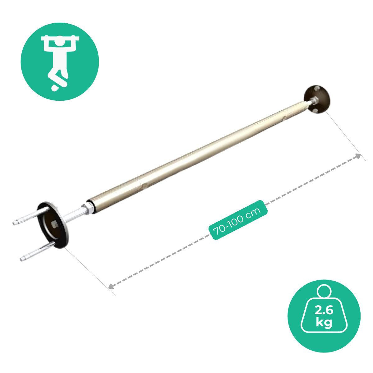 drążek do podciągania rozporowy 70 – 110 cm 11