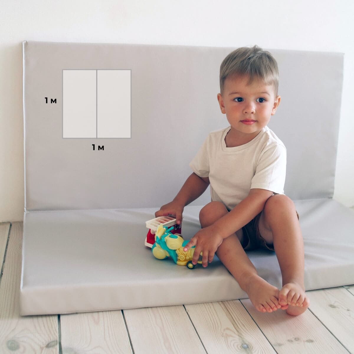 gymnastic mattress 100x100x10cm 2 piece Comet8