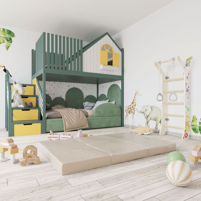 gymnastic mattress 150x100x10cm 3 piece Comet0001