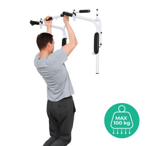 pull up bar 3 in 1 + dip bars + box (6)