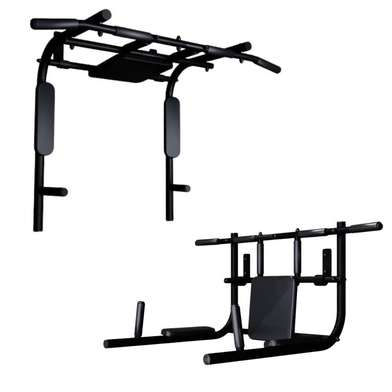pull up bar 3 in 1 + dip bars + box + backrest (6)