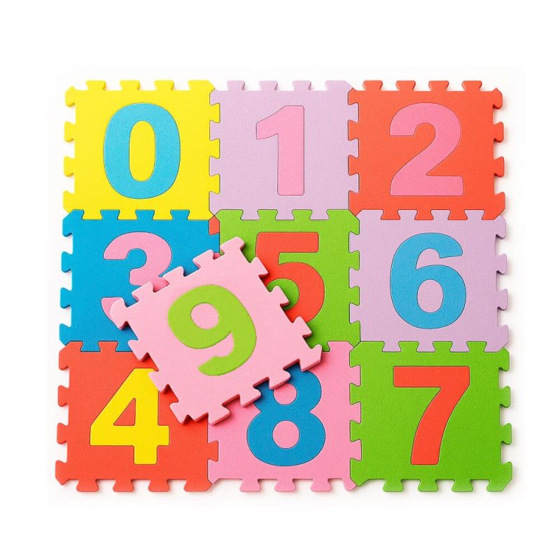 puzzle mat 10 pcs. 32x32cm Numbers1