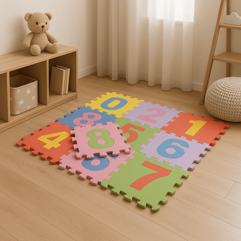 puzzle mat 10 pcs. 32x32cm Numbers2
