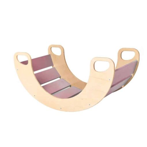 rocker board Sunny gray pink natural wood ashen pink