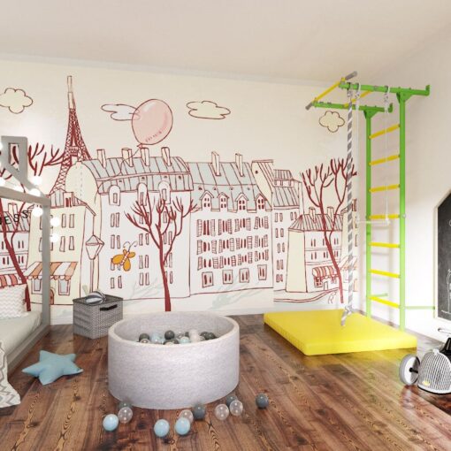 wall bars Comet Next 6 green kid