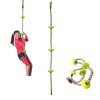 gym climbing rope with supports outdoor 2 m2