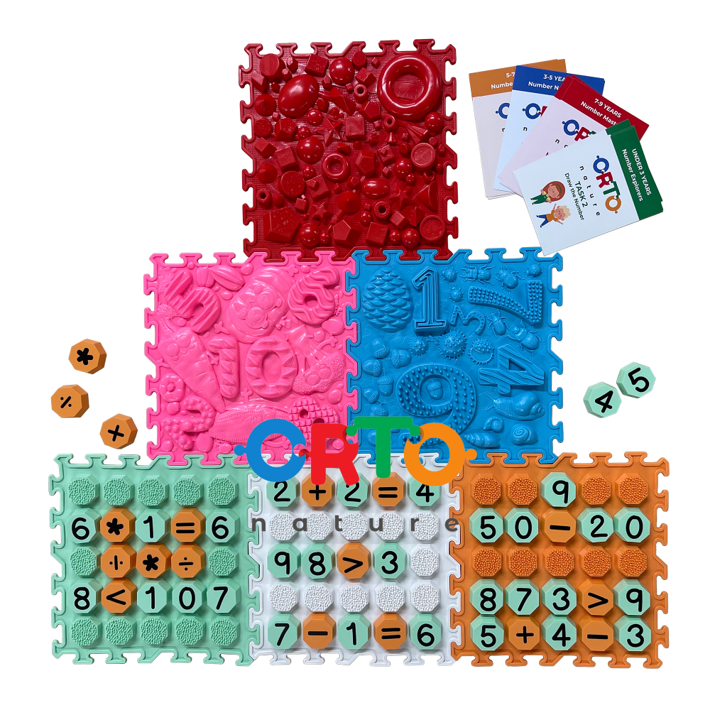 sensory mat Counting through play