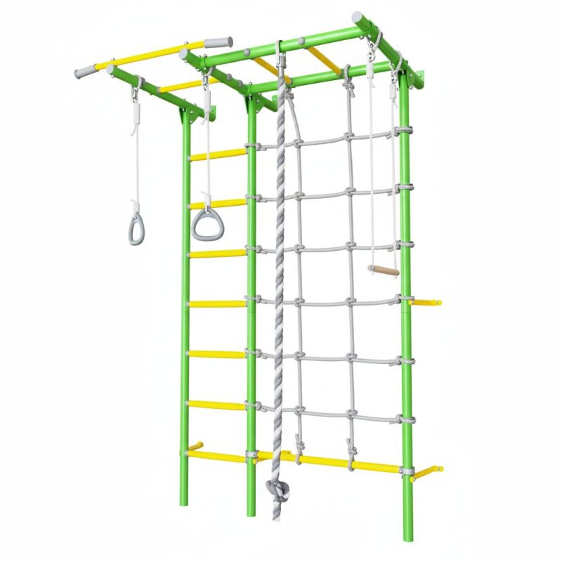 Wall bars with monkey bars Comet Next 5 - light green