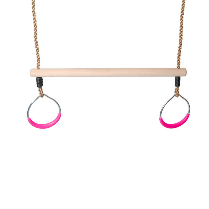 Trapeze swing bar & round rings