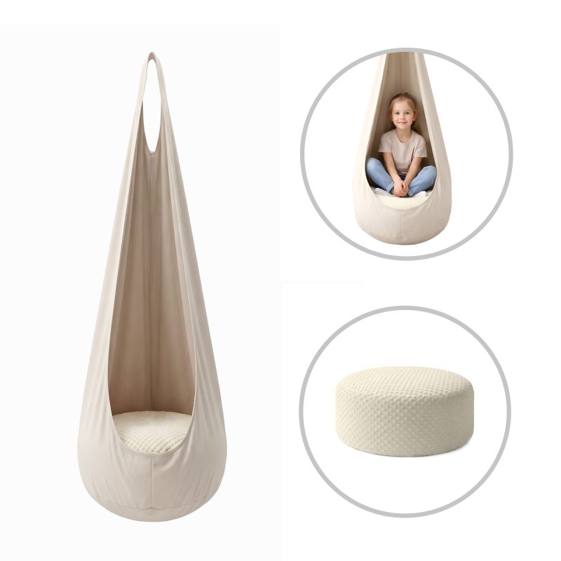 Hanging Cocoon Chair Satellite - powder