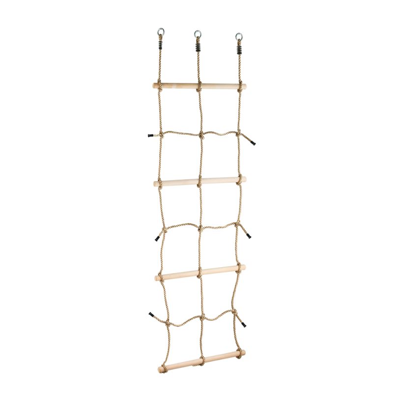 Climbing net with poles
