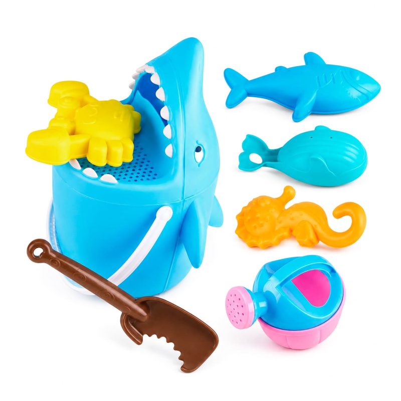 Sand Bucket with Toys Shark