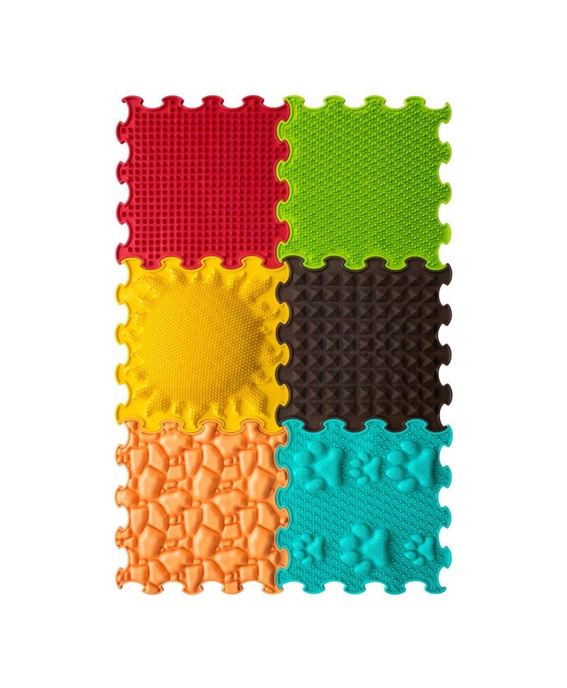 Sensory Mats Set Sunshine Garden 6 Pcs.. 30 × 30 cm