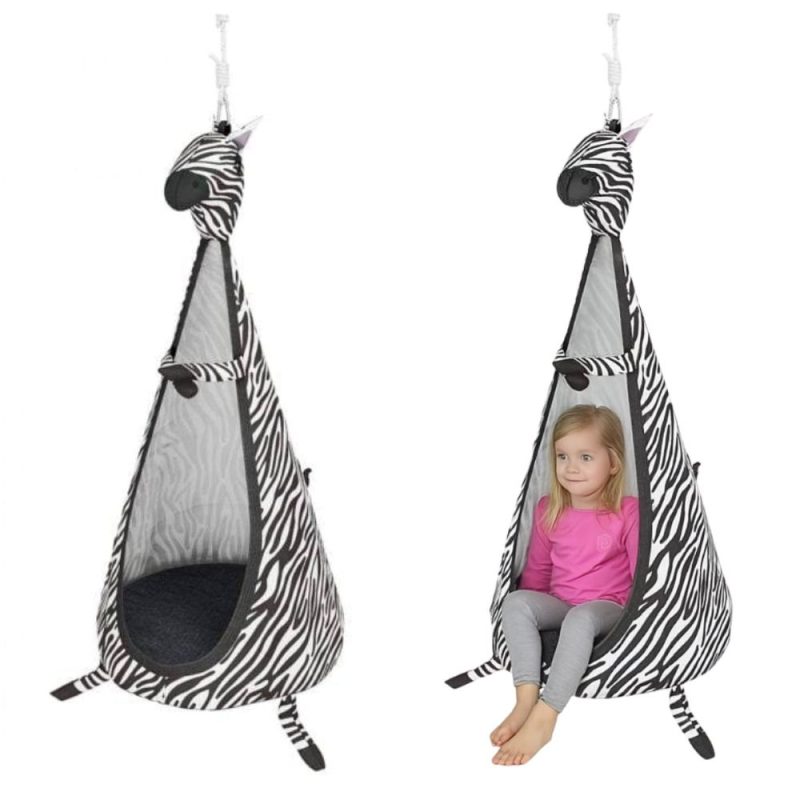 Hanging Cocoon Chair Zebra