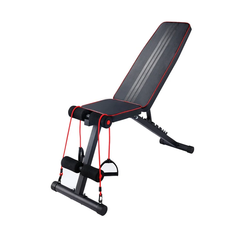 Incline Weight Bench with Resistance Bands X-Sport