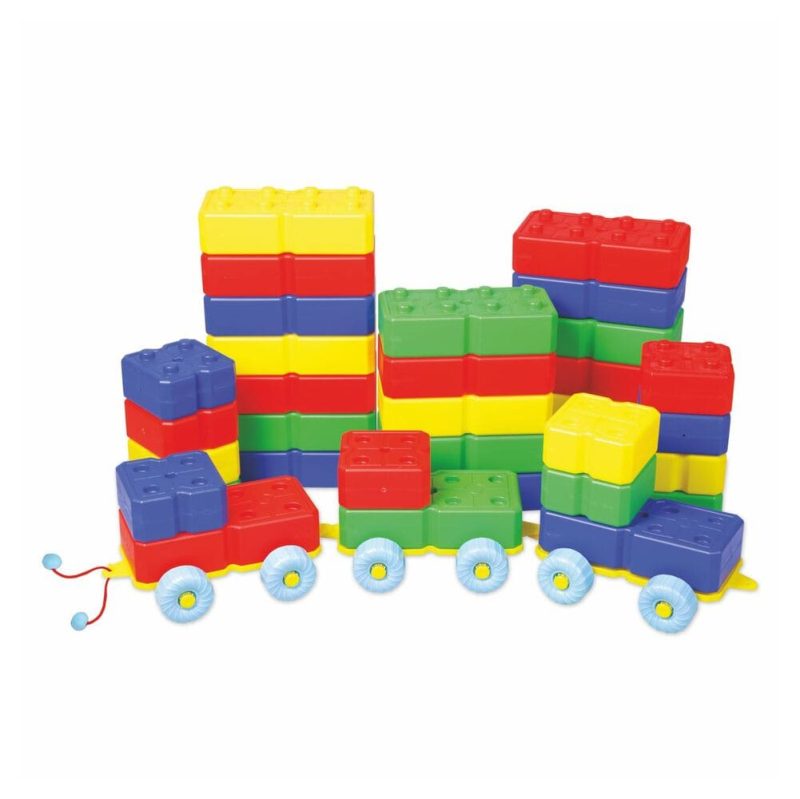 Play Blocks On A Cart King