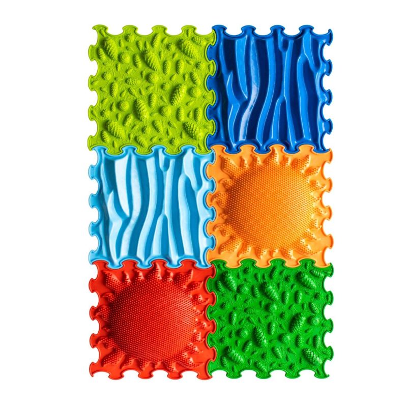 Sensory Mats Set Intensive 6 Pcs.. 30 × 30 cm