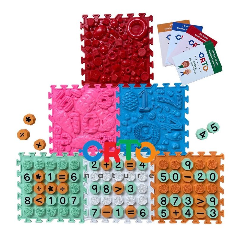 Sensory Mats Set Counting Through Playing 6 Pcs..