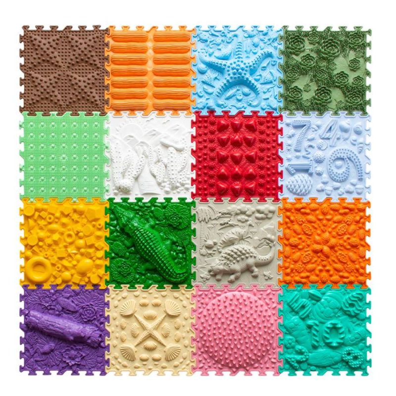 Sensory Mats Set Joyful Land 16 Pcs.. 25 × 25 cm
