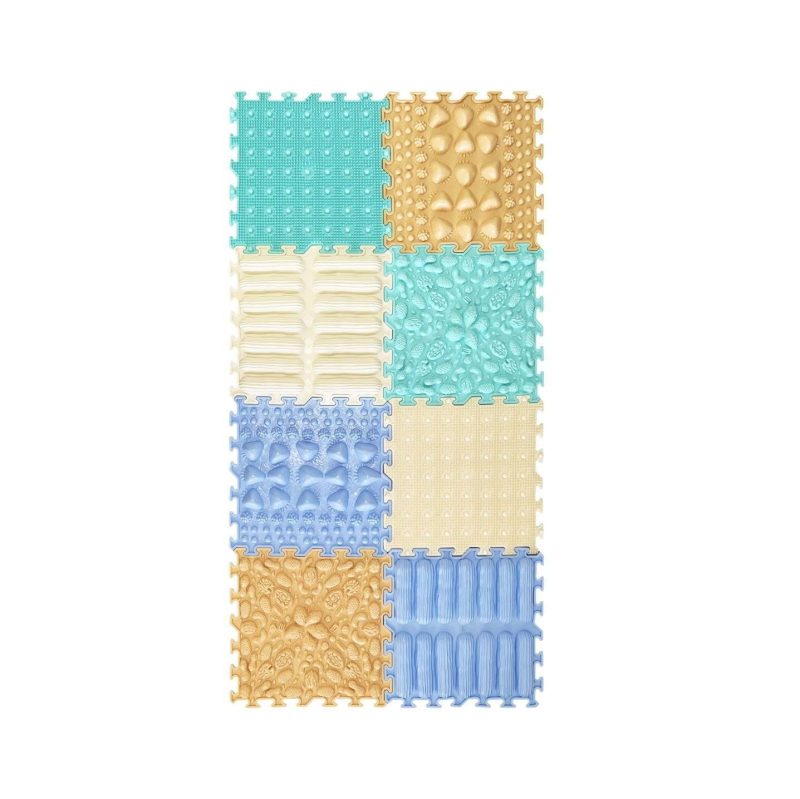 Sensory Mats Set Pastel 8 Pcs.. 25 × 25 cm