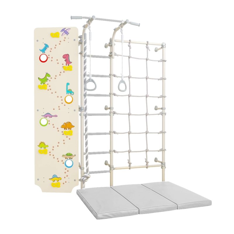 Wall Bars with Climbing Wall Next 3 Dino