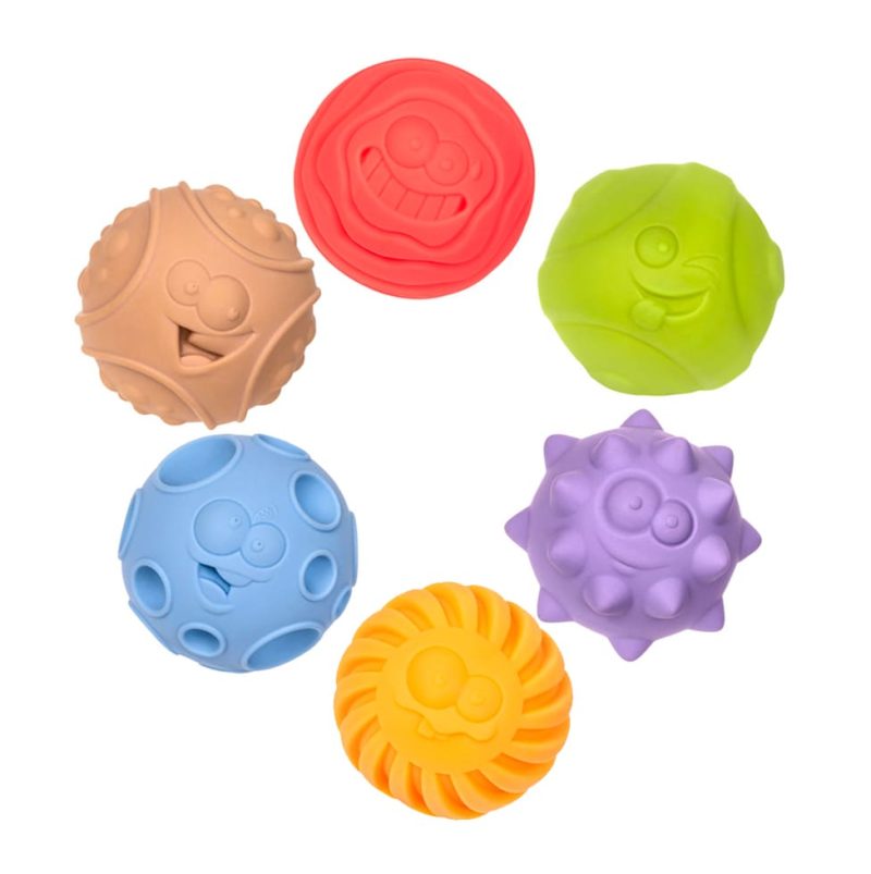 Sensory Balls 6 Pcs. Smiley Faces