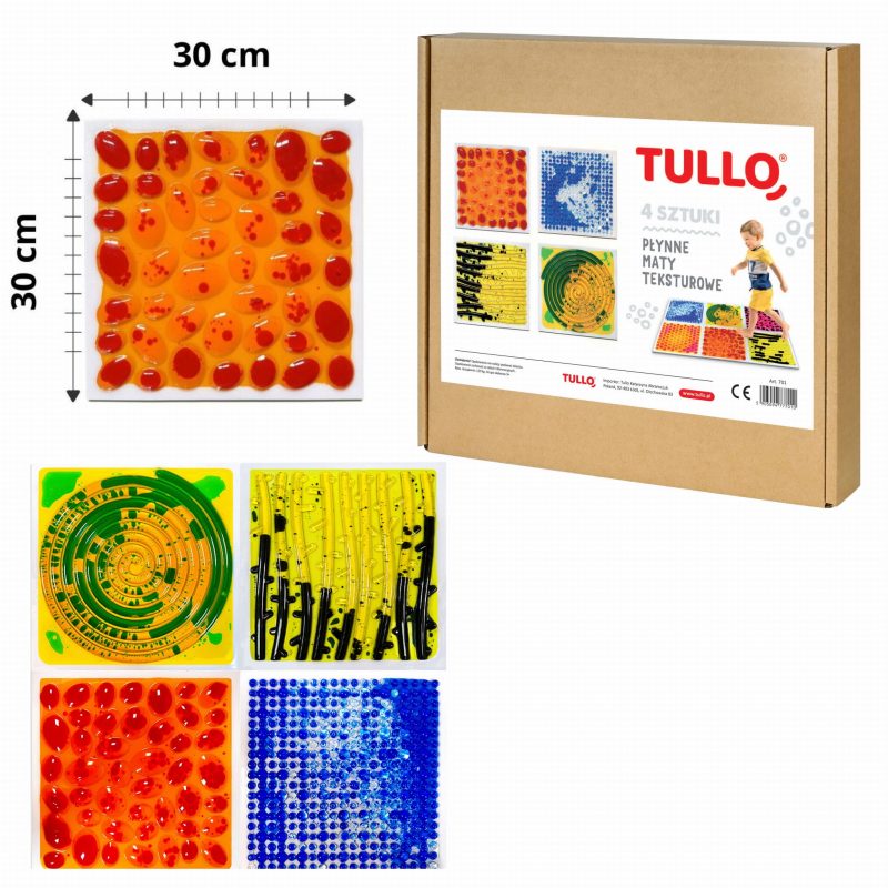 Sensory Path Liquid Texture Mats 4 Pcs..