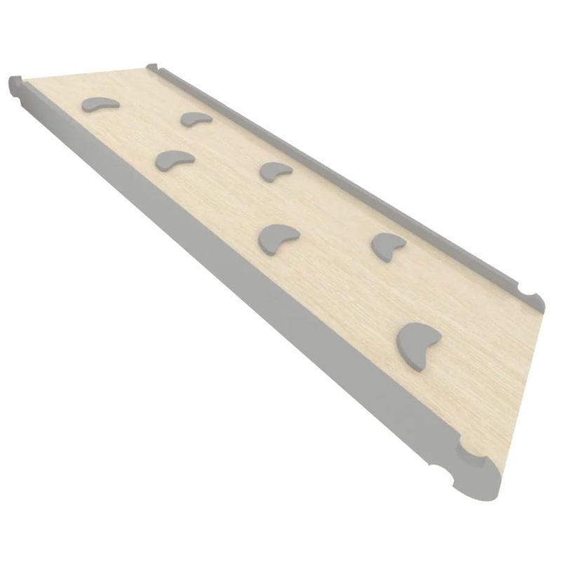 2-in-1 Indoor Wooden Slide Moon