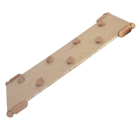 2-in-1 Indoor Wooden Slide Moon Light